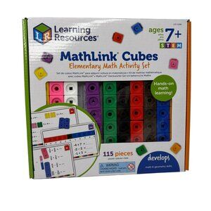 Mathlink Cubes Set For Kids 100 Colorful Math Manipulatives With Activity Guide
